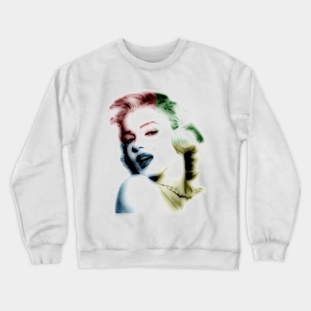 marilyn monroe, colored Crewneck Sweatshirt by hottehue